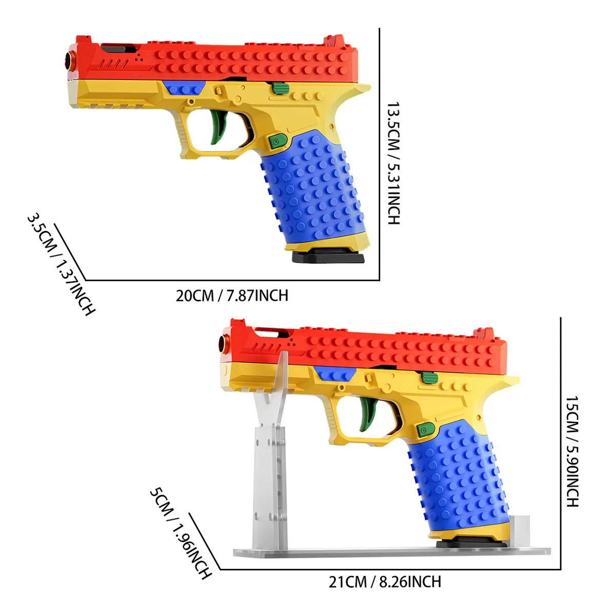 BrickBlast™ Blaster Antiestrés Con Bloques de Construcción