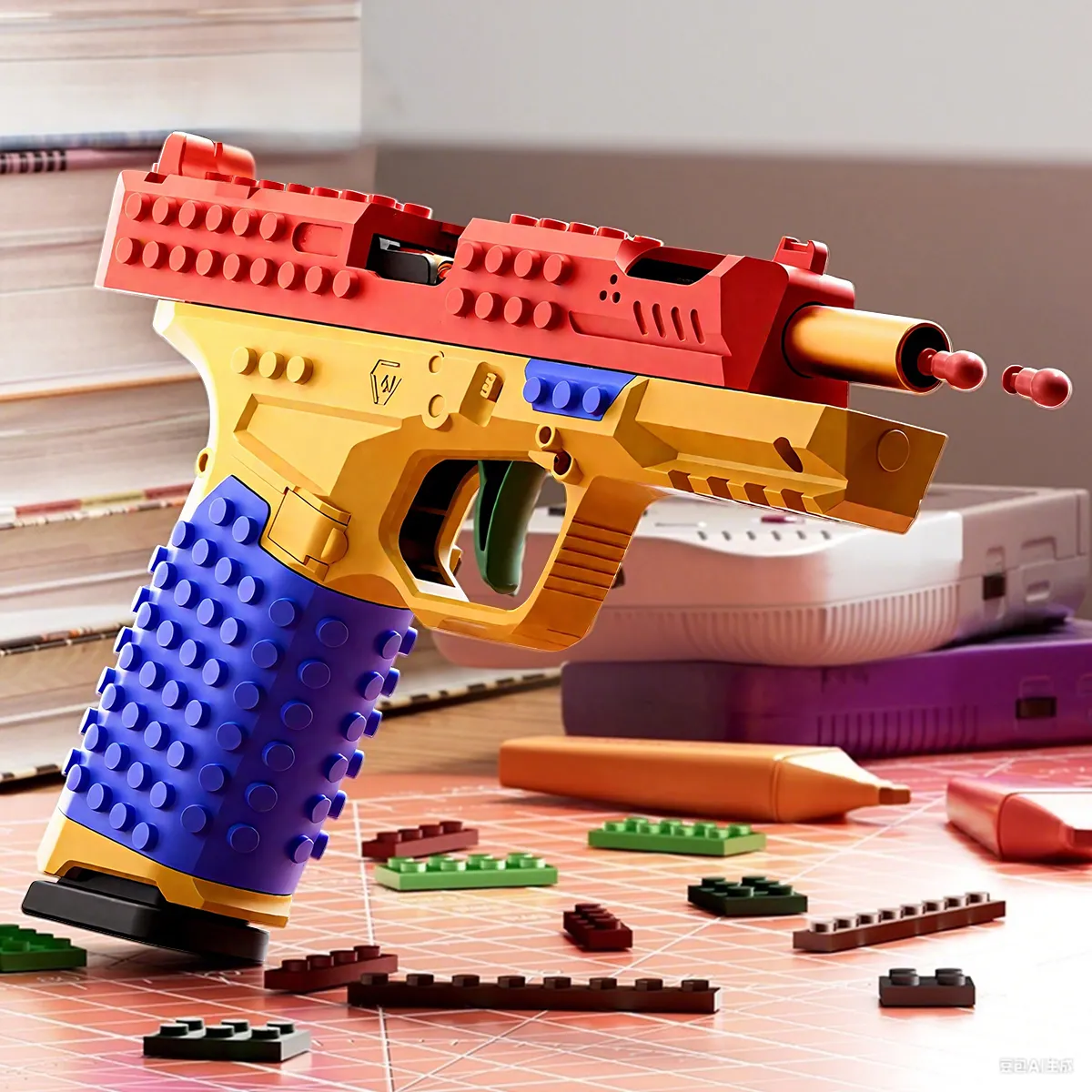 BrickBlast™ Blaster Antiestrés Con Bloques de Construcción