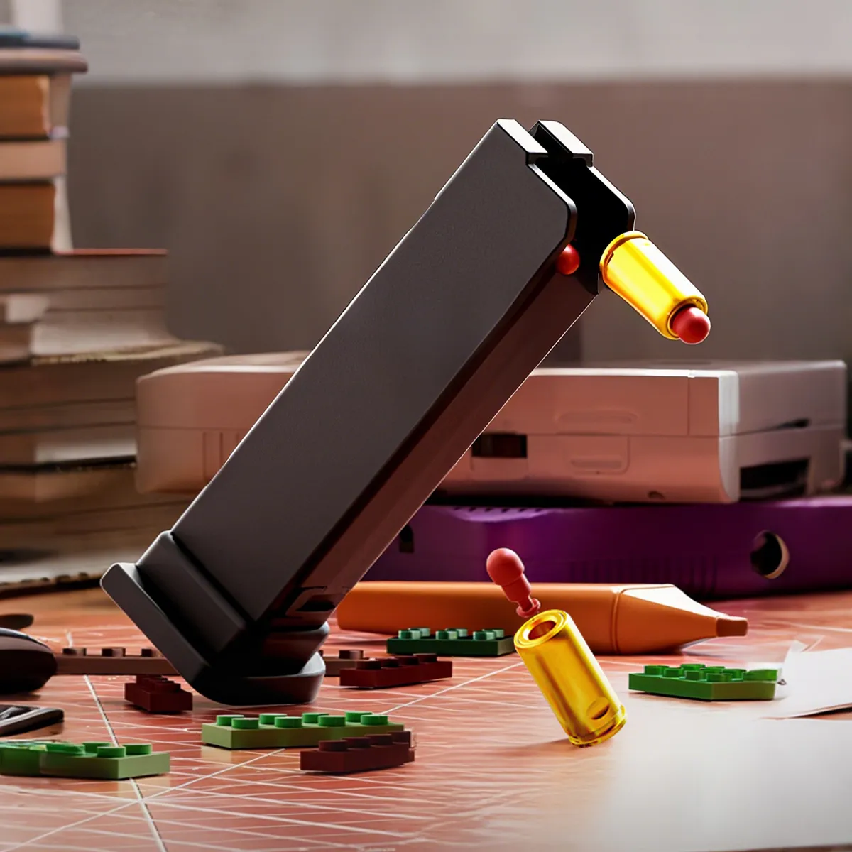 BrickBlast™ Blaster Antiestrés Con Bloques de Construcción