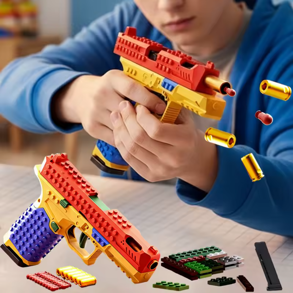 BrickBlast™ Blaster Antiestrés Con Bloques de Construcción