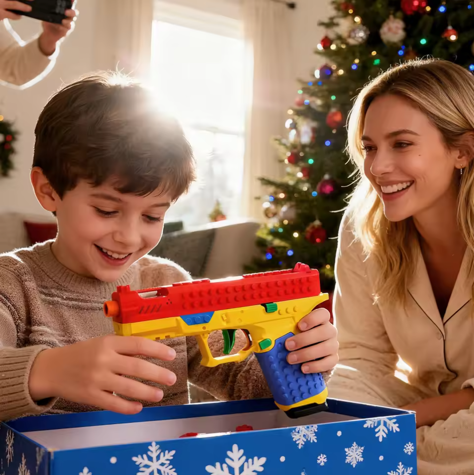 BrickBlast™ Blaster Antiestrés Con Bloques de Construcción